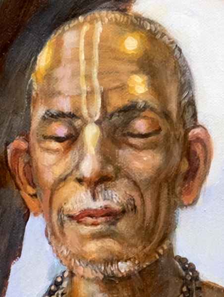 Haridas Thakur chanting the holy name