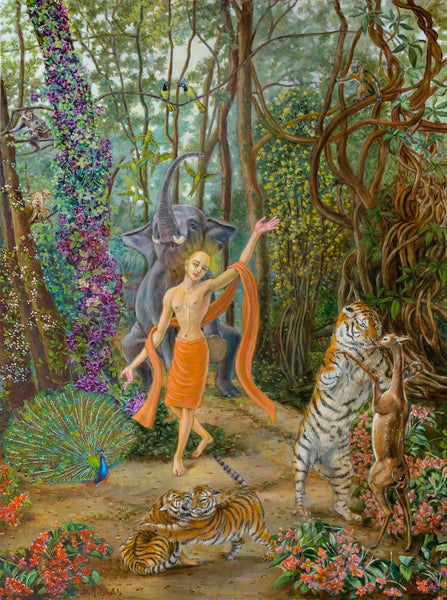 Mahaprabhu in the Jharikhanda Forest