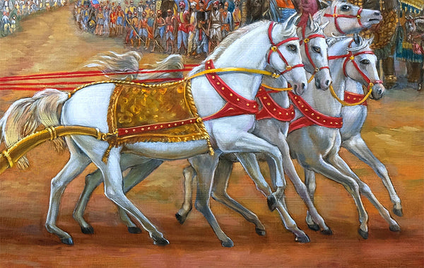 Partha Sarathi - Spiritual Vedic Artwork by Dominique Amendola