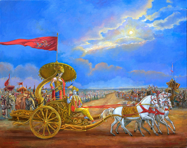 Partha Sarathi - Spiritual Vedic Artwork by Dominique Amendola