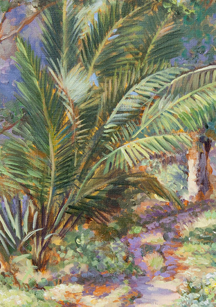 Spring Time In South India – Original Impressionist Landscape by Dominique Amendola