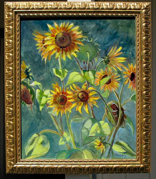 Sunflowers – Plein Air Autumn Still Life by Dominique Amendola