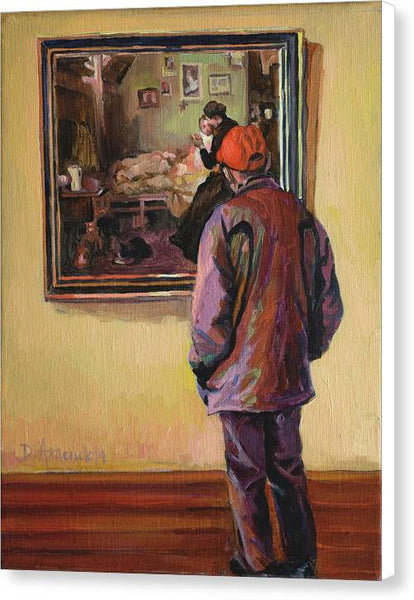 At the museum - Canvas Print