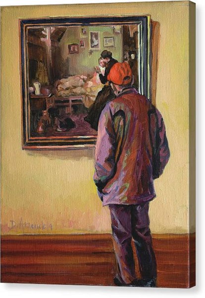 At the museum - Canvas Print
