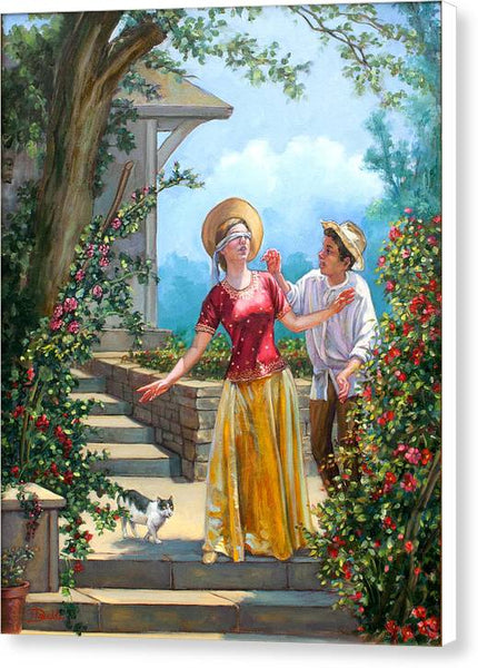 Blind Man's Buff - Canvas Print
