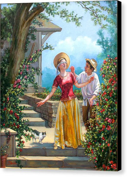Blind Man's Buff - Canvas Print