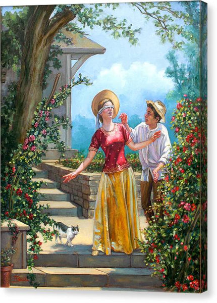 Blind Man's Buff - Canvas Print