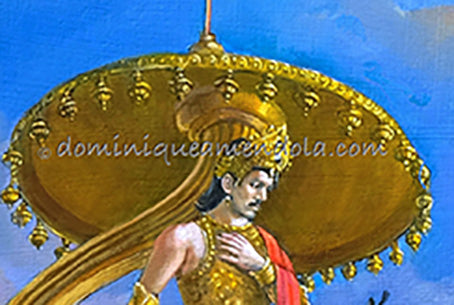 Partha Sarathi - Spiritual Vedic Artwork by Dominique Amendola