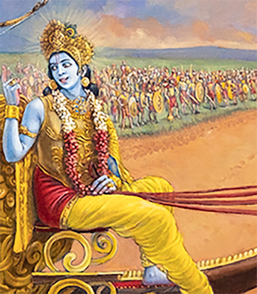 Partha Sarathi – Bhagavad Gita Painting by Dominique AmendolaThis epic oil painting