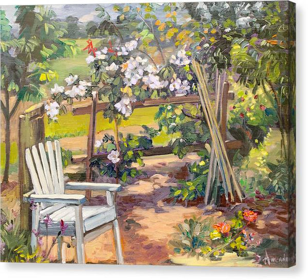 Garden corner - Canvas Print