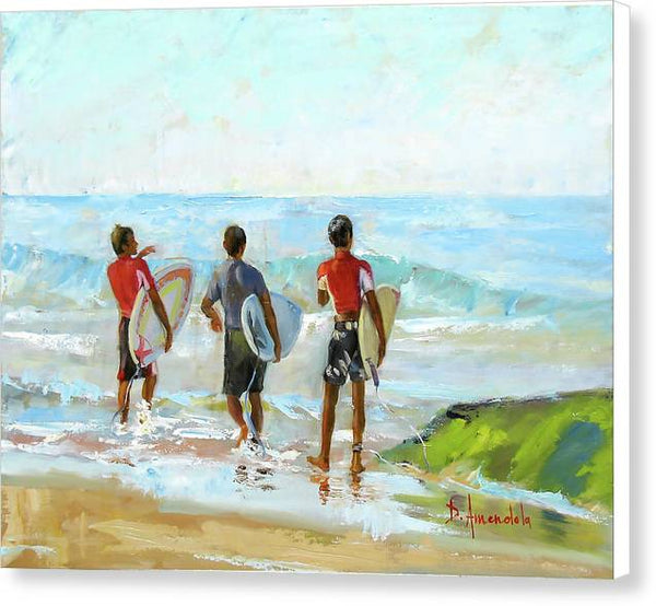 Going For The Surf - Canvas Print