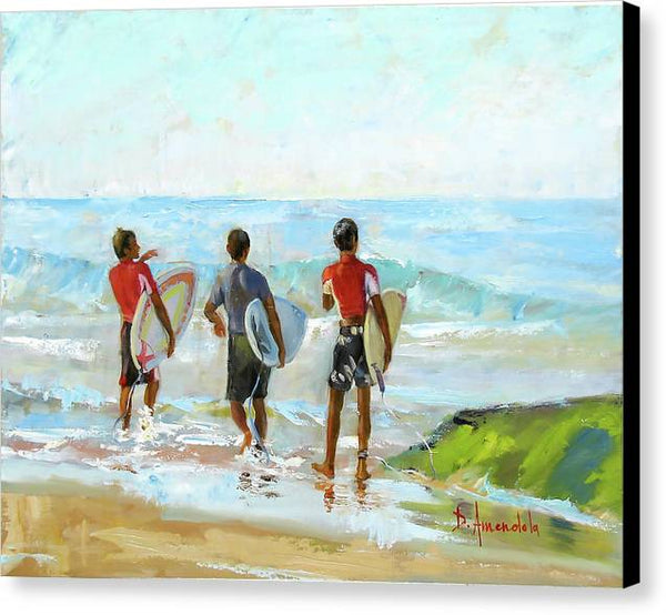 Going For The Surf - Canvas Print