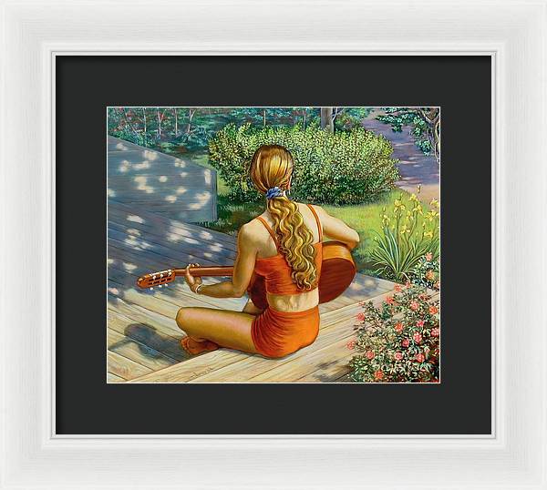 Here comes the sun - Framed Print