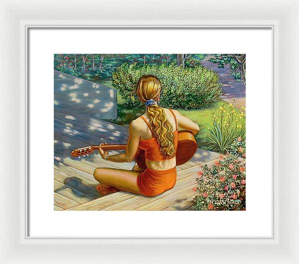 Here comes the sun - Framed Print