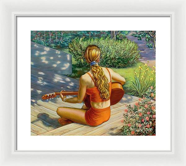 Here comes the sun - Framed Print