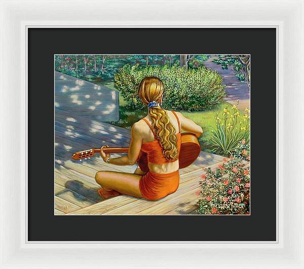 Here comes the sun - Framed Print