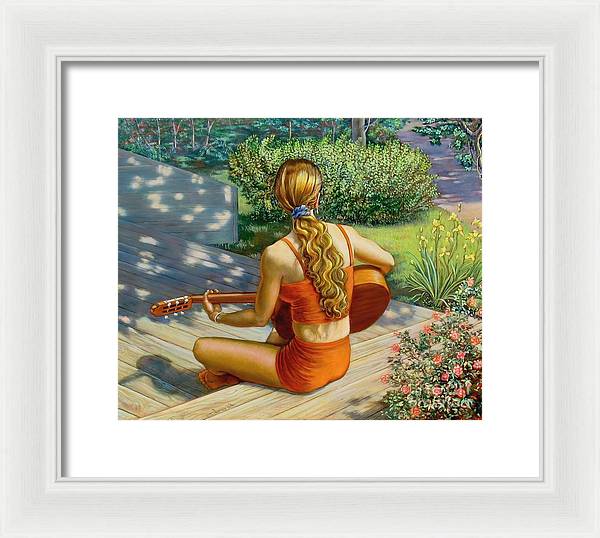 Here comes the sun - Framed Print