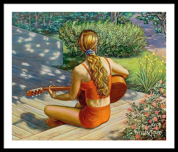 Here comes the sun - Framed Print
