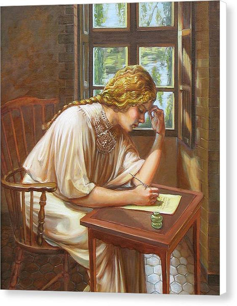 La lettre - Canvas Print