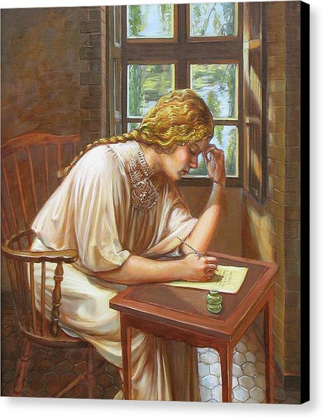 La lettre - Canvas Print