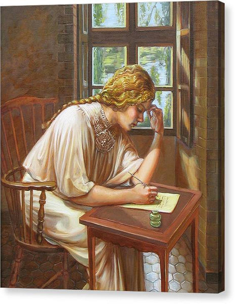La lettre - Canvas Print