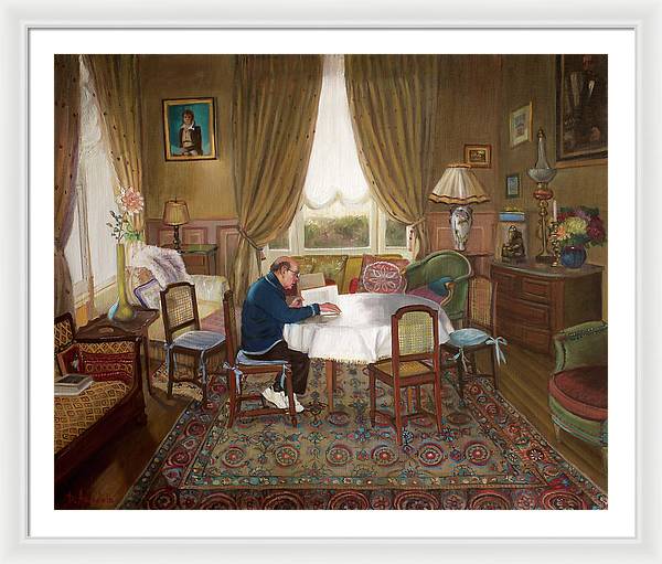 L'homme Qui Lit - Framed Print