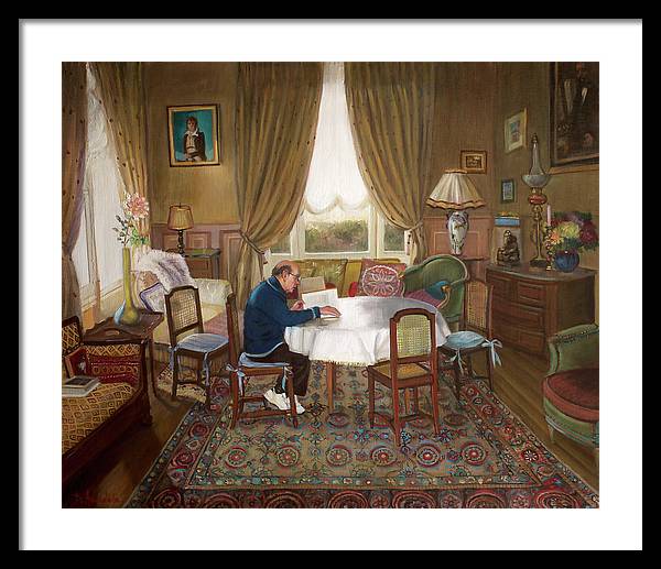 L'homme Qui Lit - Framed Print