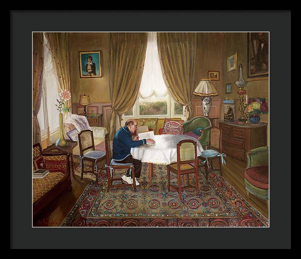 L'homme Qui Lit - Framed Print