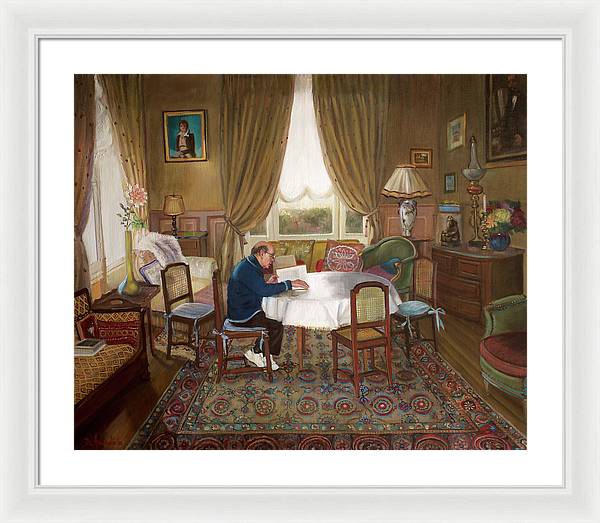 L'homme Qui Lit - Framed Print