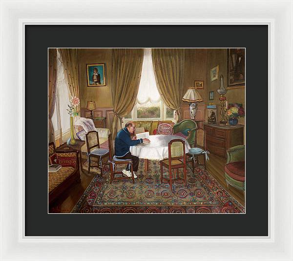 L'homme Qui Lit - Framed Print