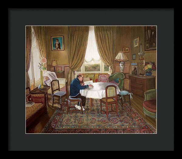 L'homme Qui Lit - Framed Print