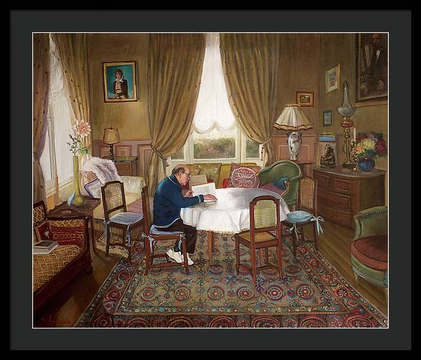 L'homme Qui Lit - Framed Print