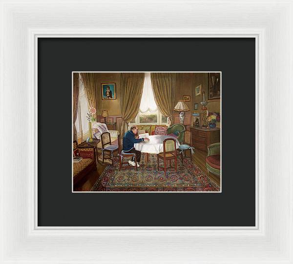 L'homme Qui Lit - Framed Print