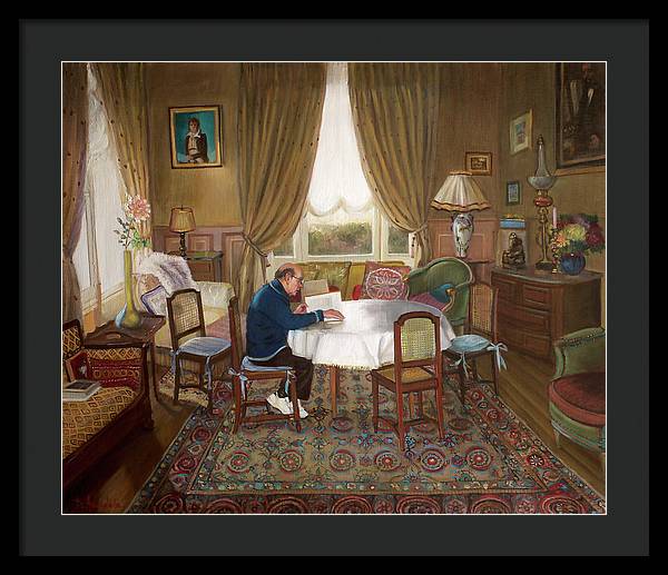 L'homme Qui Lit - Framed Print