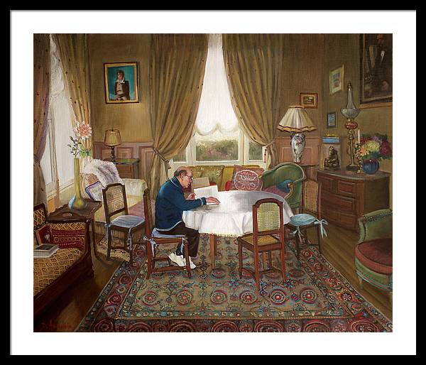 L'homme Qui Lit - Framed Print