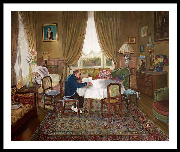 L'homme Qui Lit - Framed Print