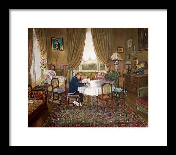 L'homme Qui Lit - Framed Print