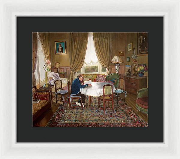 L'homme Qui Lit - Framed Print