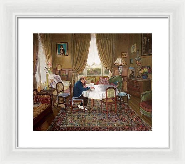 L'homme Qui Lit - Framed Print
