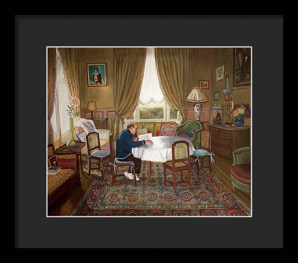 L'homme Qui Lit - Framed Print