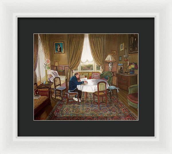 L'homme Qui Lit - Framed Print