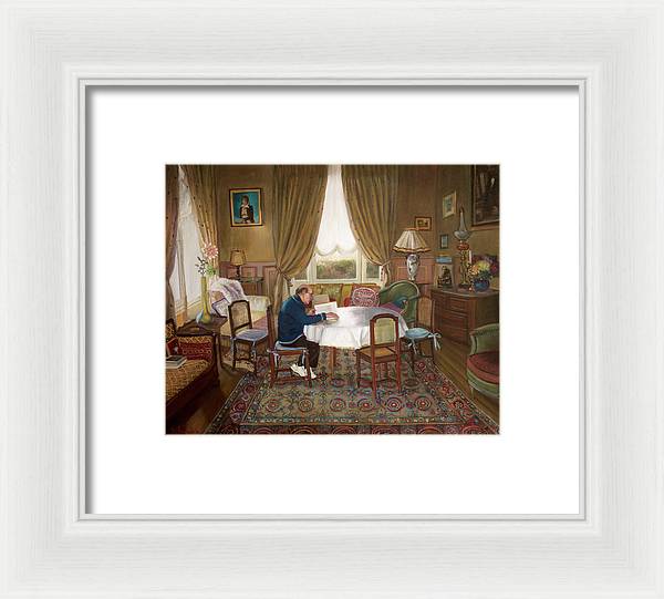 L'homme Qui Lit - Framed Print