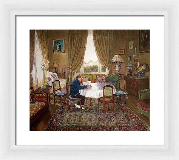 L'homme Qui Lit - Framed Print