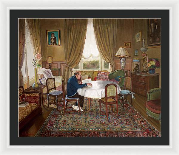 L'homme Qui Lit - Framed Print