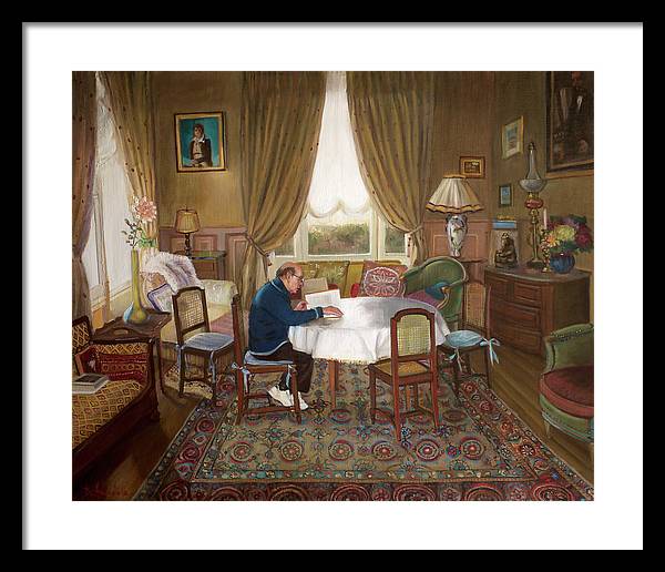 L'homme Qui Lit - Framed Print