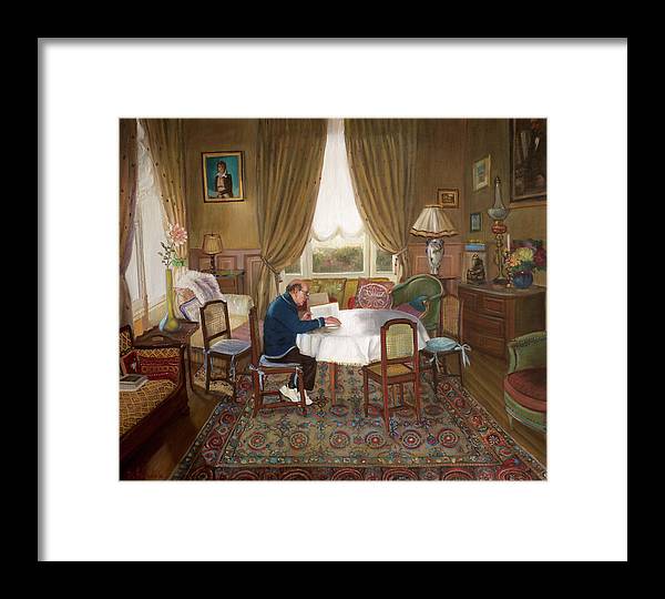 L'homme Qui Lit - Framed Print