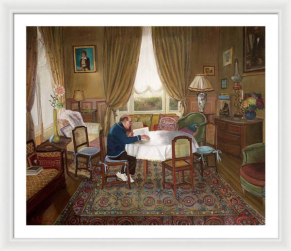 L'homme Qui Lit - Framed Print