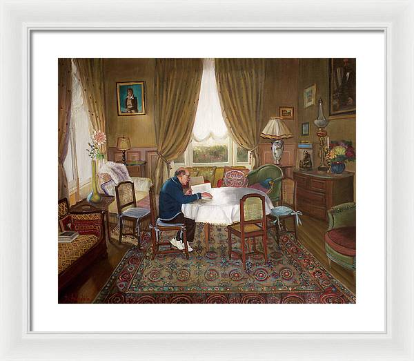 L'homme Qui Lit - Framed Print