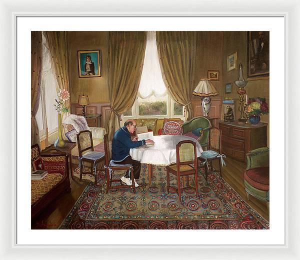 L'homme Qui Lit - Framed Print
