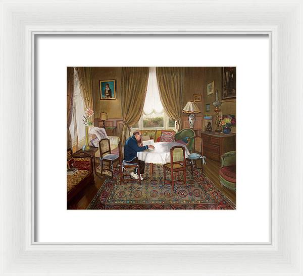 L'homme Qui Lit - Framed Print